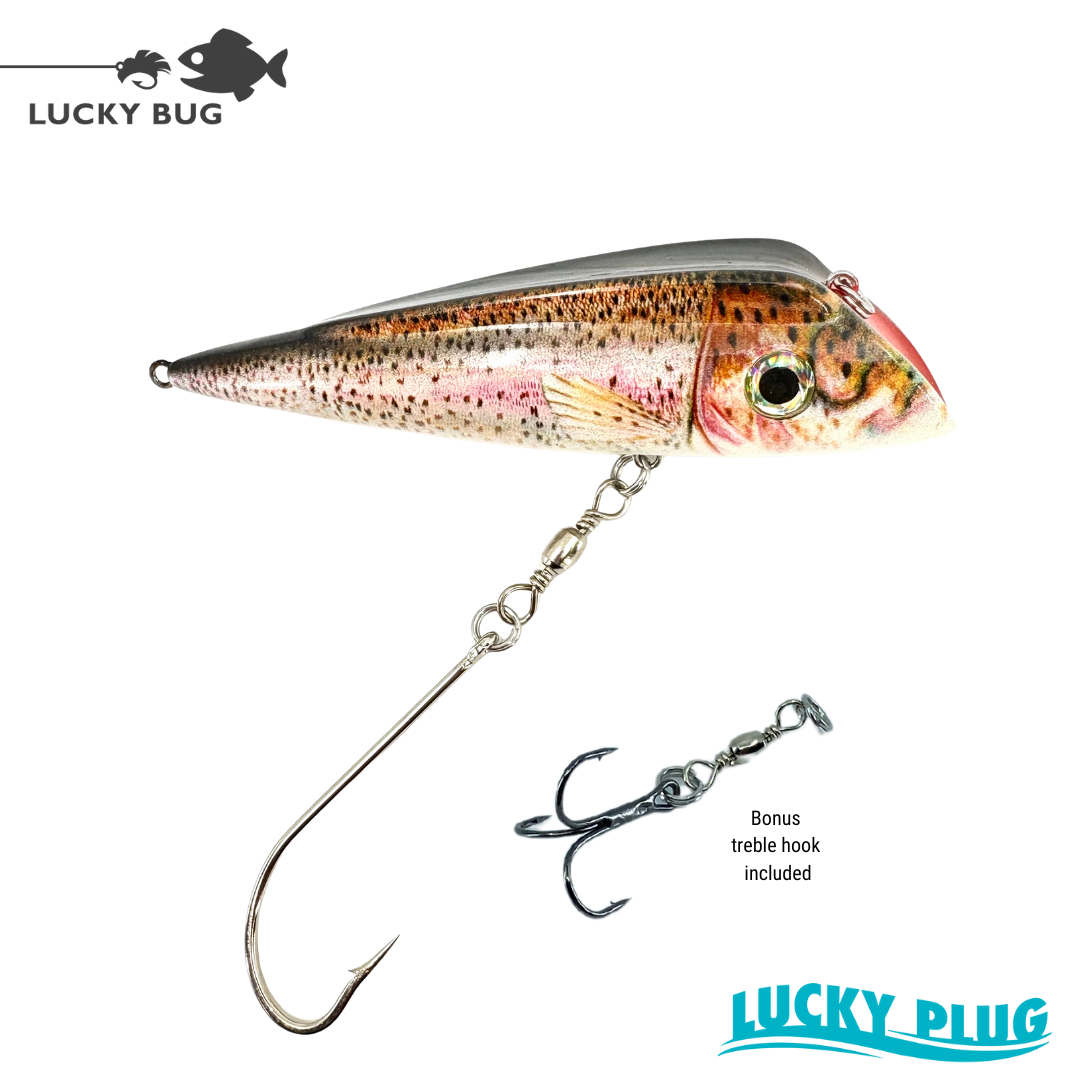 Lucky Plug Rainbow Trout – Lucky Bug Lures - Main Image