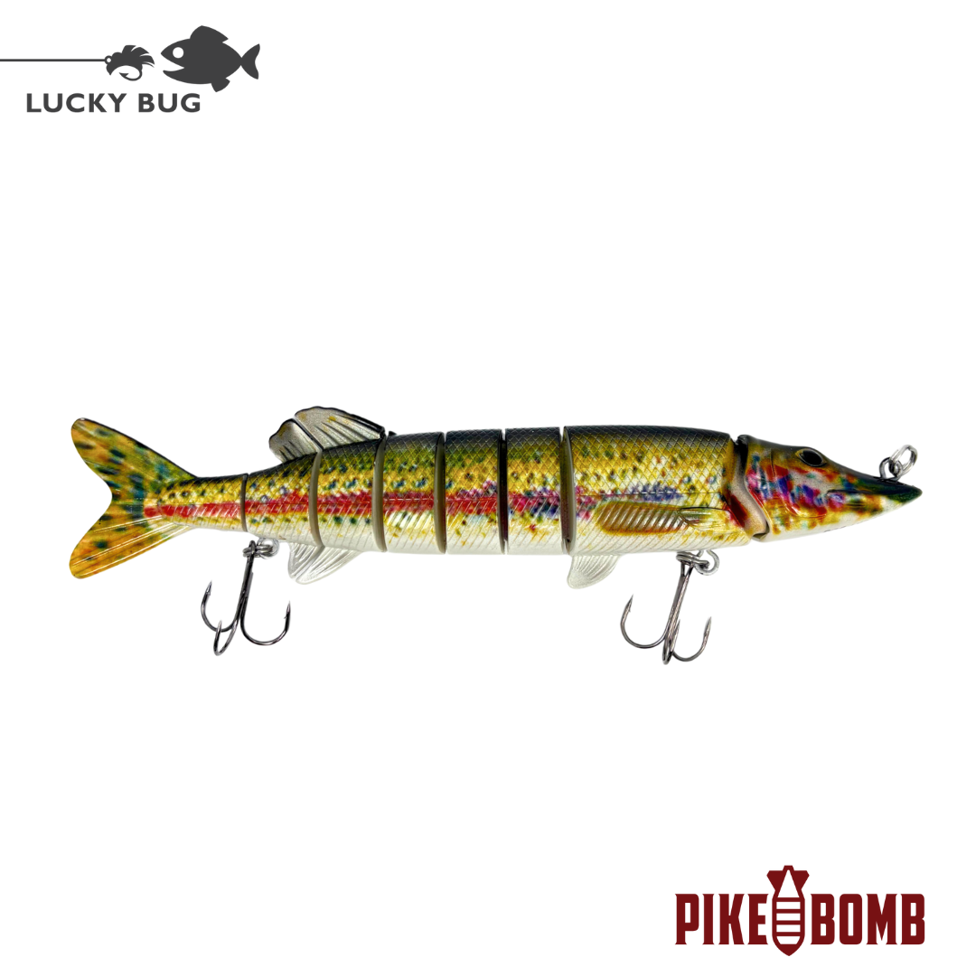 bloddy nose trout lure Pike Bomb