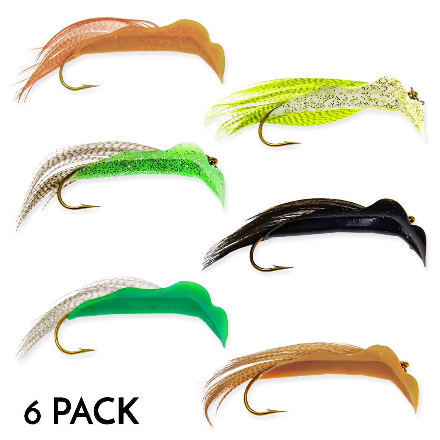 Bingo Bug - 6-Pack - Brook/Speckled Trout Combo – Lucky Bug Lures