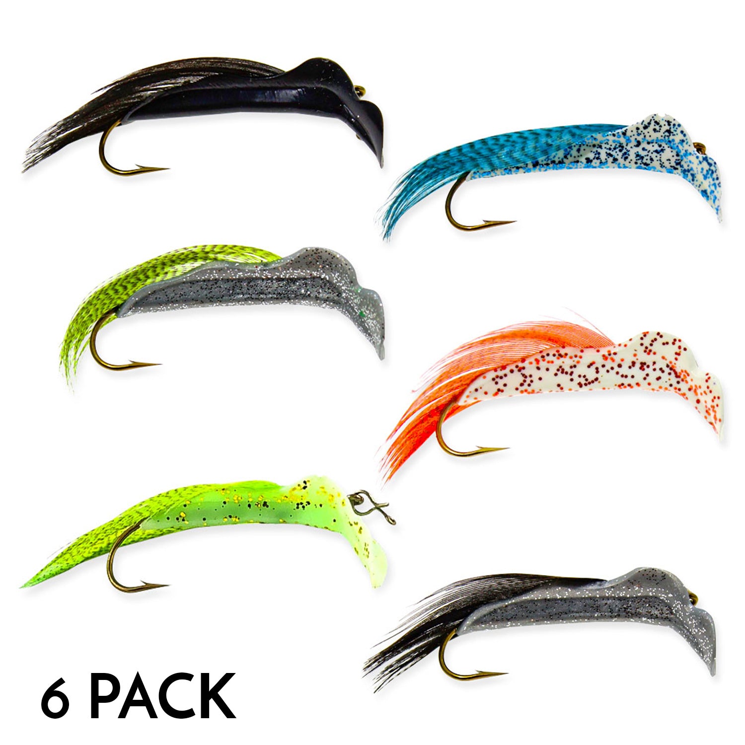 Original Zipper 5 Worm 10 Count Choose From 8 Colors Made In USA Bass  Fishing