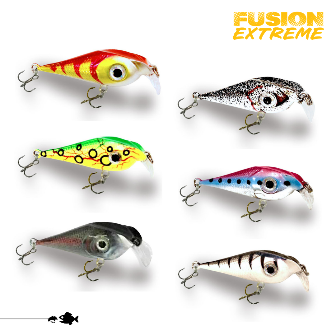 Lucky Bug Bingo Bug Fishing Lures – All-Purpose Trout Combo, Size 2, 6 Assorted Colors (Black