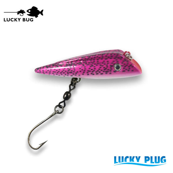Lucky Plug - Pink Speckle Back