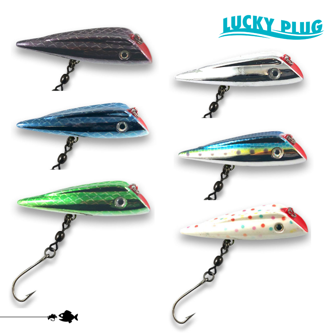 TOMIC 6 SALMON PLUGS Ace Hi Lucky Louie Fishing Lures Lot of 4