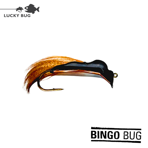 bingo bug fishing lure Hunted Treasures trimmed feathers that protrude like tiny wings from the re Bingo BUG - Green W/