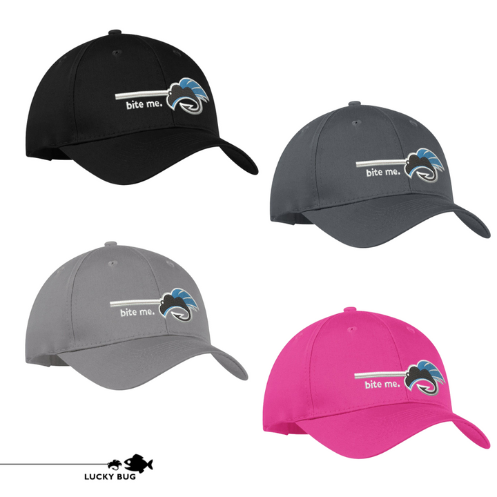 Bite Me Ball Cap Fitted One Size – Lucky Bug Lures