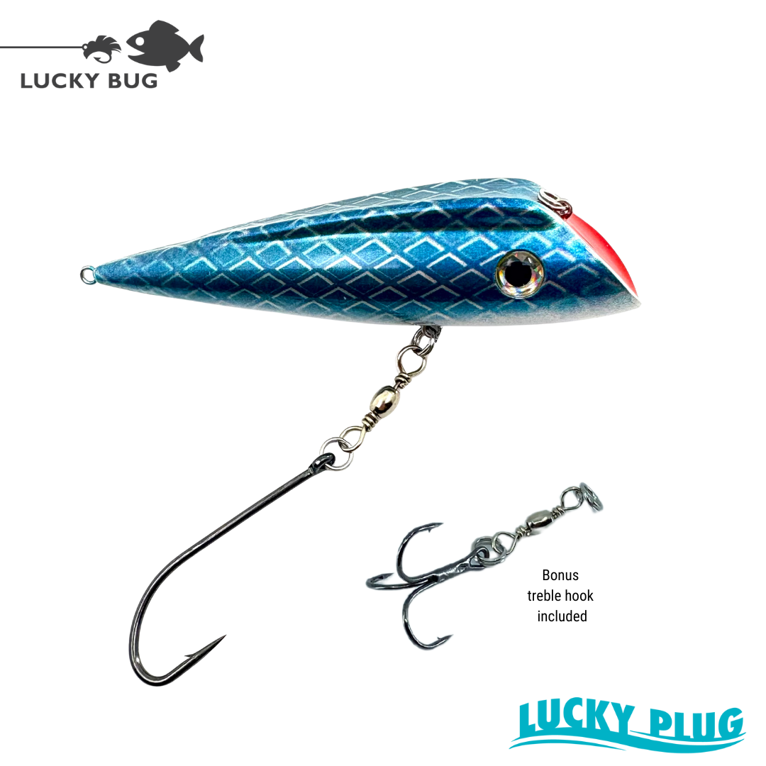 Lucky Plug - Blue Diamond Back – Lucky Bug Lures
