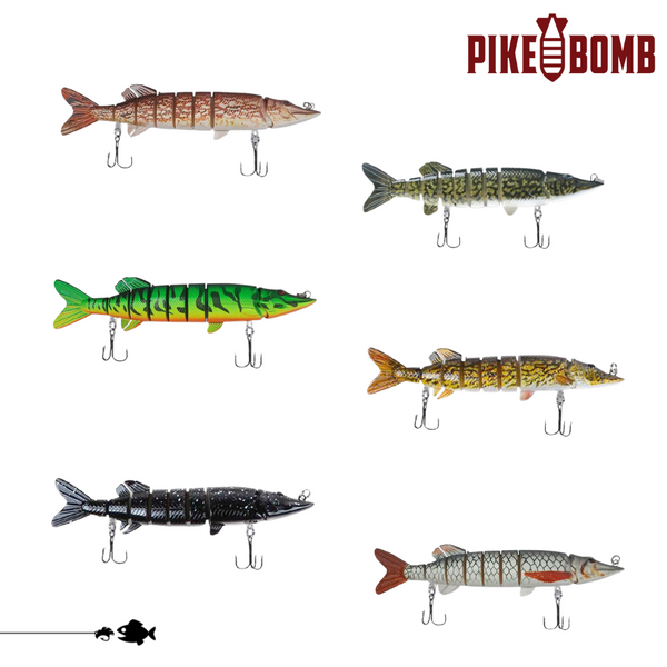 Pike Bomb - 6-Pack - Walleye Combo Kit