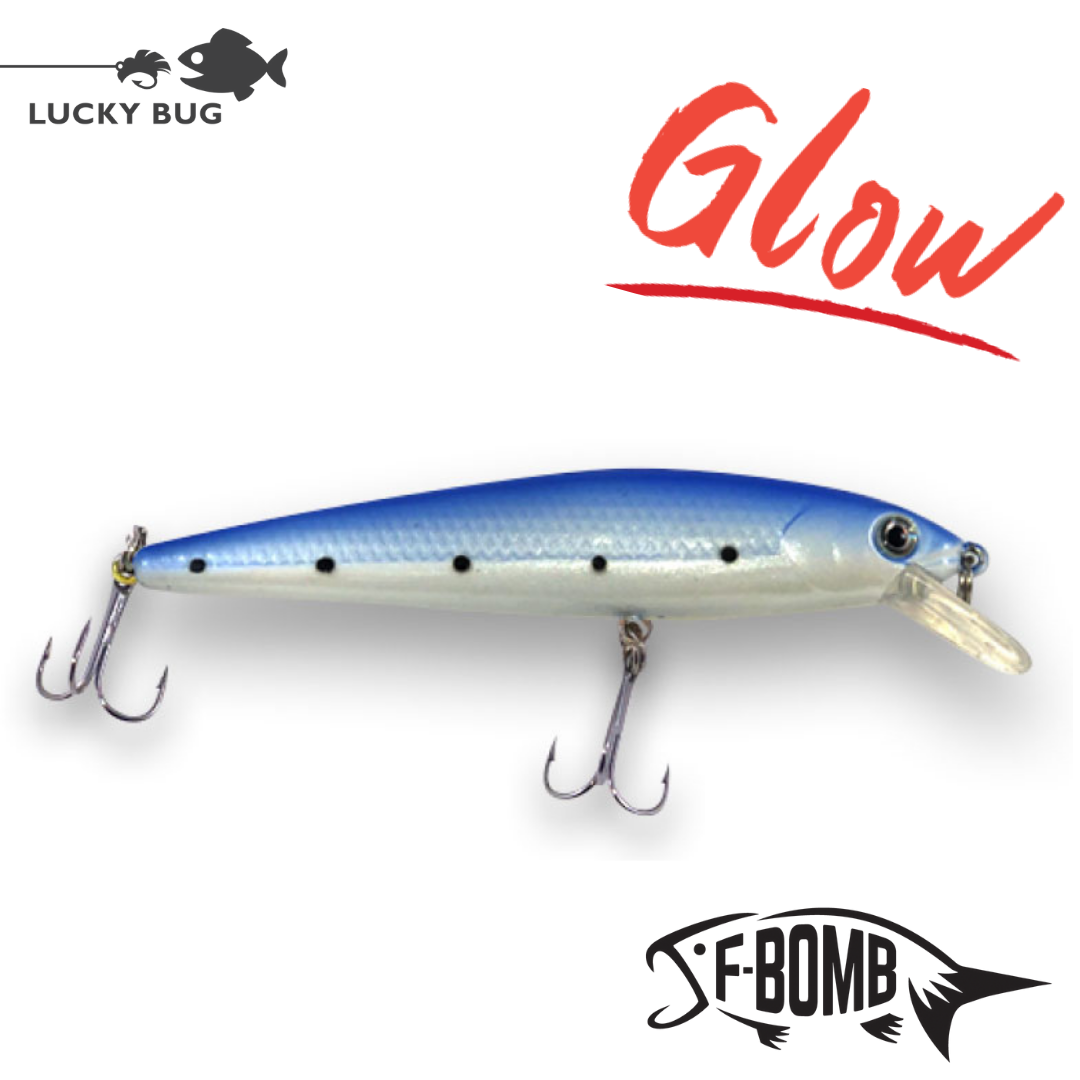 F-Bomb - Blue Minnow – Lucky Bug Lures